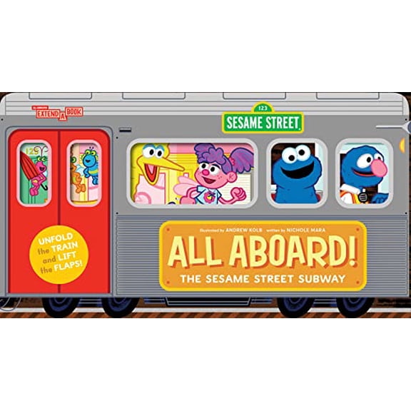 Pre-Owned All Aboard! the Sesame Street Subway (an Abrams Extend-A-Book) (Board book) 1419766554 9781419766558