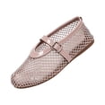 thumbnail image 3 of KEVCHE Womens Hollow Out Mesh Mary Jane Shoes, Soft Soled Breathable Flat Casual Footwear, Lightweight Summer Fashion Daily Shoes, Elegant Comfortable Shoes, 3 of 5