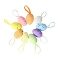 thumbnail image 2 of 3x 9 Uds pintura huevos de Pascua decoración de fiesta espuma colorida colgante Pastel huevos moteados niños regalos juguete Pastel DIY adorno artesan Sunnimix Huevos de Pascua, 2 of 8