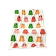 thumbnail image 2 of BVEBJDX Spooky Halloween Pumpkin Ghost Gnome Flannel Throw Blanket Warm Decorative Bed Couch Cover For Sofa Bedroom Halloween Home Decor, 2 of 7