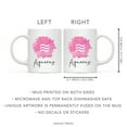 thumbnail image 5 of Koyal Wholesale Zodiac Sign Ceramic Coffee Mug, Aquarius Sign Symbol, Pink Watercolor Design, 5 of 5