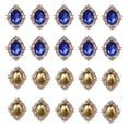 thumbnail image 1 of 20 botones de perla planos para hacer tú mismo, adornos para bolsos y diademas. oro azul royal, 1 of 9