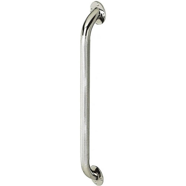 Medline Knurled Chrome Grab Bar, 18"