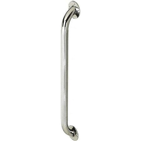 Medline Knurled Chrome Grab Bar, 18