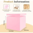 thumbnail image 2 of General Gift Box, 12x12x10 inches Large Pink Gift Boxes for Presents with Lids, Birthday Box, Groomsman Proposal Box, for Wedding, Valentine's Day, Mother's Day, Halloween, Christmas Gift Packging, 2 of 7