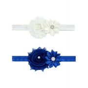 Headband for Baby Girl, Cute 12 Pieces Hair Bows Clips Flower Ribbon Hair Accessories For Kids