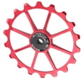 thumbnail image 2 of FAGINEY Bike Rear Derailleur Pulley, Aluminum Alloy + Ceramic Easy To Install Rear Guide Roller For Rear Derailleur 6mm Axes Guide Wheel, 2 of 8