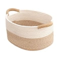 thumbnail image 4 of Rope Woven Baskets for Organizing Woven Rope Storage Basket Modern Baskets Small 22cmx16cmx11cm, 4 of 9