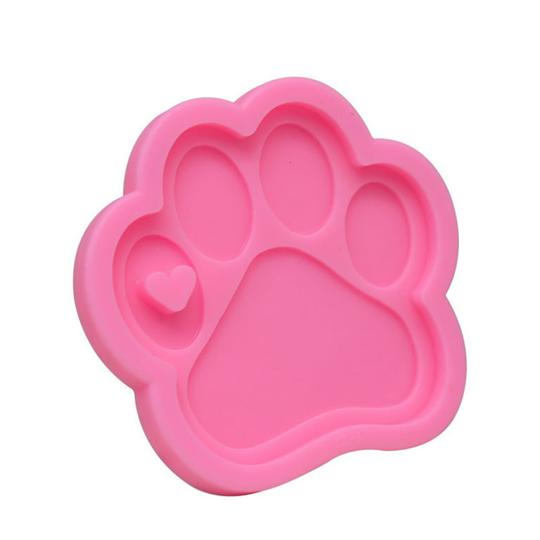  Mity rain 4 Pcs Resin Molds Silicone Keychain, Large Dog Paw  Print Heart Silicone Molds for Epoxy Resin with 20Pcs Keyrings for DIY  Christmas Day Valentine's Mother's Day Gifts, Dog Tags