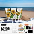 thumbnail image 5 of Sigee Plump Sunflower And Sketch Print Extra Large Waterproof Beach Travel Bag with Zipper - Durable and Versatile for Vacation, Gym, and Daily Use, 5 of 7