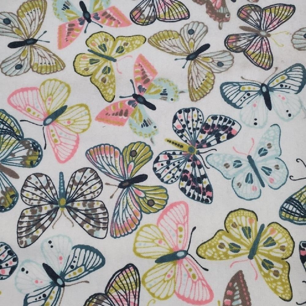 Butterfly Flannel Fabric - Walmart.com - Walmart.com