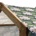 thumbnail image 5 of Lily Flower Pet House, Hand Drawn Style Pink Blossoms on a Pond Aquatic Flora Feng Shui Garden, Outdoor & Indoor Portable Dog Kennel with Pillow and Cover, 5 Sizes, Multicolor, by Ambesonne, 5 of 5