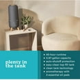 thumbnail image 6 of Homedics Ultrasonic Humidifier, Bedrooms and Home Offices, 0.97-Gallon Tank, 45-Hour Runtime, Visible Ultra-Quiet Cool Mist, Aromatherapy, Demineralization Cartridge, Night-Light, Auto-Off, Platinum, 6 of 7