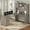 Grey, variant on Farmhouse L Shaped Desk with Hutch and 3 Drawers, 68.9" Executive Office Desk with Power Outlet Open Shelves, Elegant Corner Desk Computer Desk with Storage Shelves for Home Office, White
