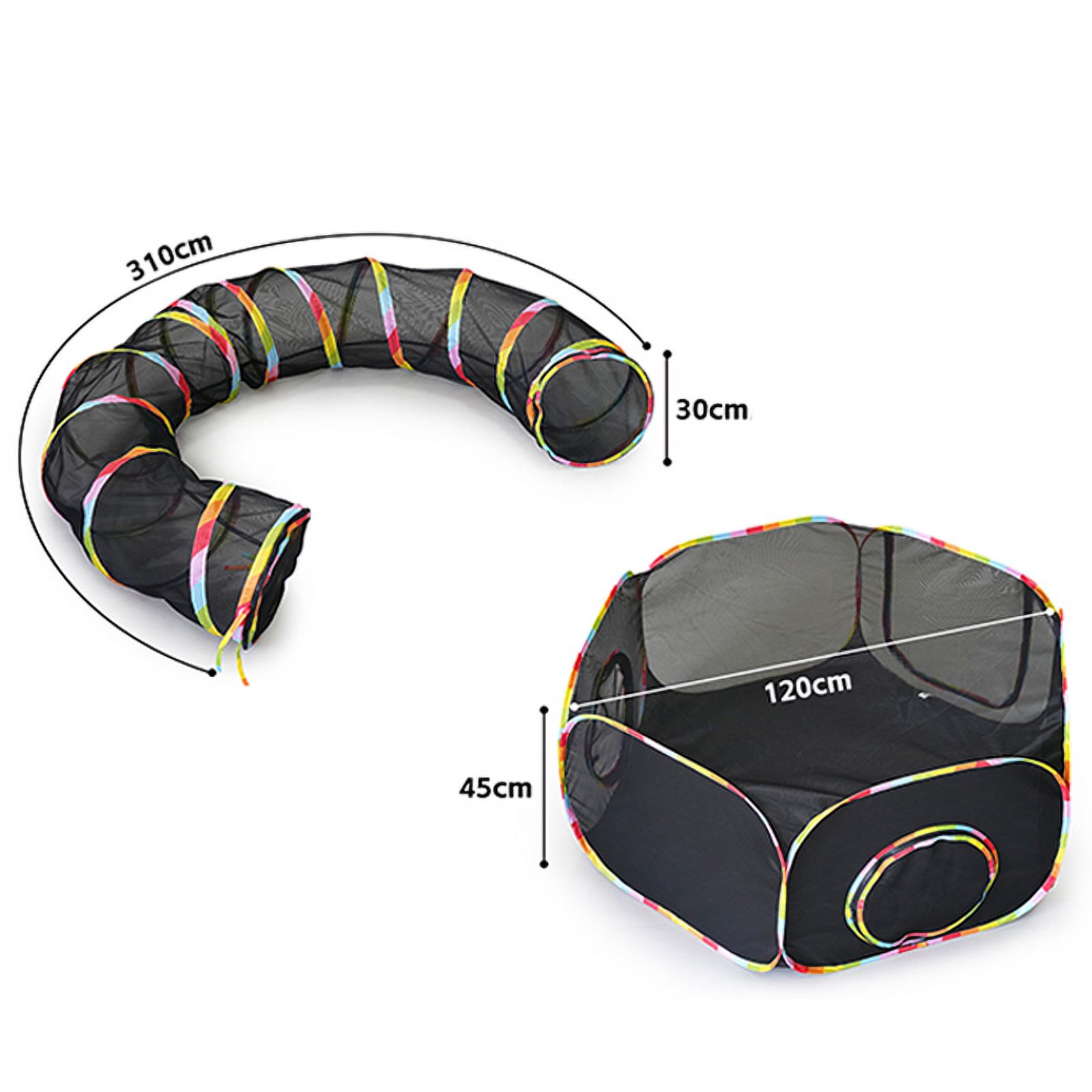 Enclosure,With Portable Playpen Animals Indoor Outdoors Playpen Tunnel Playpen Playpen Outdoors Cat