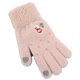 thumbnail image 5 of Guantes de felpa gruesos y cálidos con patrón de muñeco de nieve de invierno, guantes de fibras acrílicas para adolescentes, azul, 5 of 5