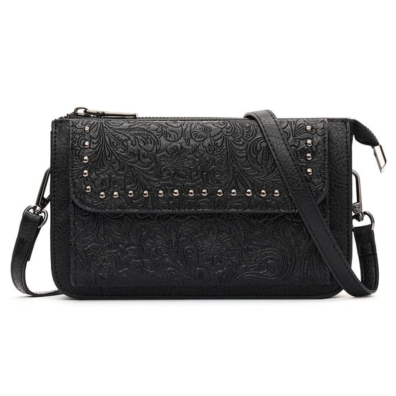 FALAN MULE Small Crossbody Bags for Women Vegan Leather Cell Phone Purse with Adjustable Strap