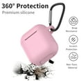 thumbnail image 3 of Tekcoo Case Cover For Airpods 1st /2nd, Full Protective Soft Silicone Case Accessories with Keychain for Apple AirPods 1st 2nd Generation Charging Case, Pink, 3 of 8