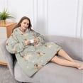thumbnail image 5 of Oversized Wearable Blanket Hoodie,Labrador Dog Sherpa Blanket Hoodie with Super Pockets,Super Warm Fuzzy Pullover for Women & Men, 5 of 6