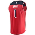 thumbnail image 3 of Youth Fanatics Johnny Davis Red Washington Wizards Fast Break Replica Jersey - Icon Edition, 3 of 3