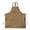 Brown, variant on Chef Apron Medium-Thick Cotton Canvas,Cross Back with Multiple Pockets Adjustable Work Apron for Men and Women (Black)