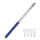 thumbnail image 1 of Uxcell 1-Pack Mástiles de Bandera Telescópicos de Mano, 3.3ft/1m Mástil de Bandera Portátil Extensible de Acero Inoxidable [Azul], 1 of 7
