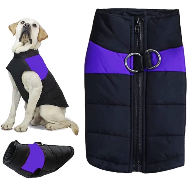 MesaSe Windproof Dog Winter Jacket Waterproof Dog Coat Warm Dog Vest Cold Weather Pet Clothes for Small Medium Large Dogs