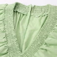 thumbnail image 6 of Fshinging Women Summer Dresses Sexy Long Sleeve V Neck Waist Casual Loose Flowing Mini Gift Dress, 6 of 7