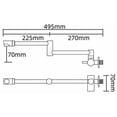 thumbnail image 5 of Wall-Mounted Mixer Tap with Multi-Function Cold Water Sprayer for Sink - Black 360° Rotating Kitchen Faucet, 5 of 5