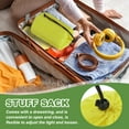 thumbnail image 4 of Uxcell Stuff Sack Waterproof Outdoor Storage Sack Drawstring Bag for Camping Hiking Backpacking Light Yellow 4 x 8 Inch, 4 of 7