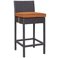 thumbnail image 4 of Modway Convene 5 Piece Outdoor Patio Pub Set in Espresso Orange, 4 of 4