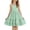 Green, variant on Tranfacy Dress for Girls Summer Solid Sleeveless Round Neck Strap Wavy Ruffle Double Layer Party Gown for 4‑15 Years