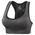 thumbnail image 4 of Sports Bra for Women, Longline Padded Strappy Sports Bras Medium Support Yoga Gym Running Workout Crop Tank Tops, 4 of 6