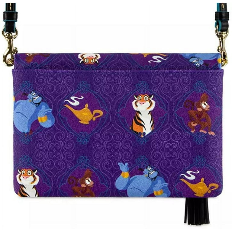 Disney Dooney Bourke Aladdin Jasmine Foldover Crossbody Genie Abu Rajah Lamp Walmart