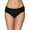Black, variant on Charmo Women's Bikini Bottoms Ruched Swim Shorts Mid Waist Swimming Briefs