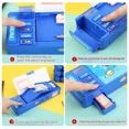 thumbnail image 4 of New Sanrio Stationery Box Kuromi Melody Stationery Box Password Lock Multi Functional Large Capacity Pencil Box Children's Gift melody, 4 of 6