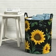thumbnail image 6 of ZICANCN Laundry Basket Organizer, Blooming Sunflower Decoration Collapsible Hamper for Bathroom Bedroom Laundry Room, Small Size, 6 of 7