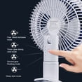 thumbnail image 4 of Wosthever ABS Clip Fan Summer 4 Gear Ajustable Desmontable Recargable Botón portátil Interruptor Ventiladores Refrigerador con luz Type2 NO2, 4 of 6