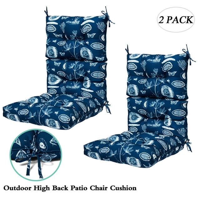 LELINTA 2 Pack Memory Foam Rectangle Rocking Cushion Chair Pads Outdoor