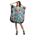 thumbnail image 3 of Moomaya Printed Beach Coverup Kimono Caftan Kaftan Swimsuit Cover Ups For Women, 3 of 6