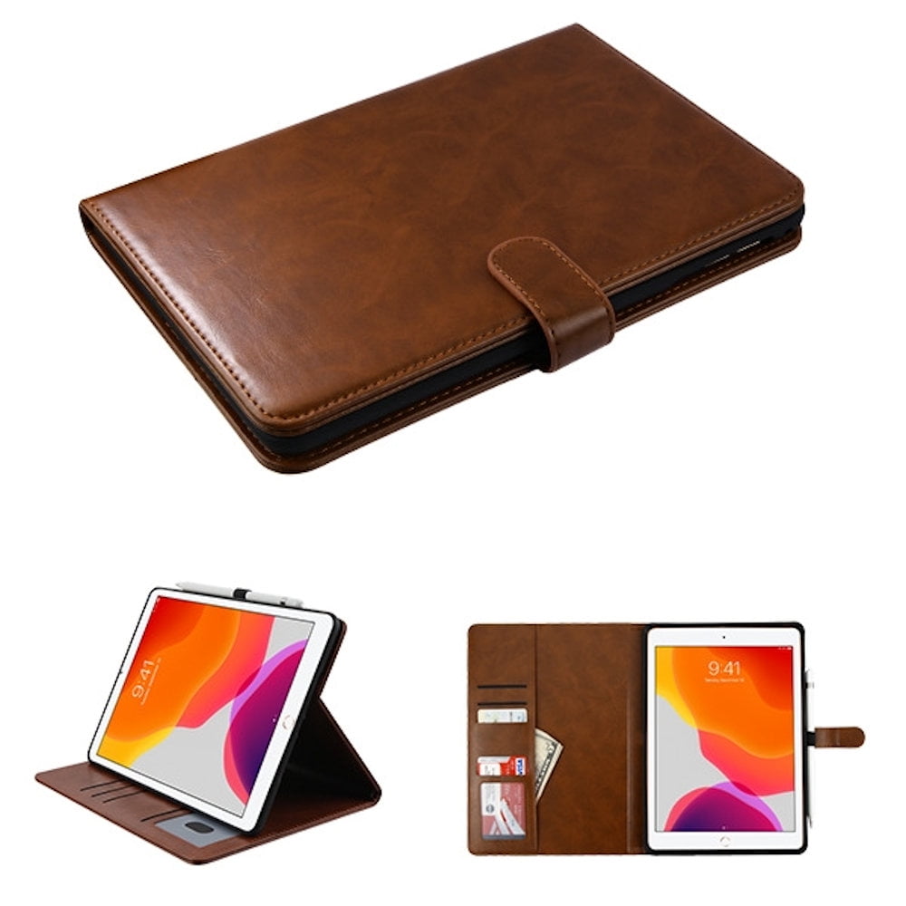 BookStyle Leather Folio Case with Kickstand Feature for iPad 10.2 inch