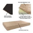 thumbnail image 4 of Orthopedic Pet Bed - Egg Crate and Memory Foam with Washable Cover 37x24x4 by PETMAKER - Tan, 4 of 7