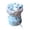 Light Blue, variant on Knitted Puff Flower Bouquet, Handmade Crochet Artificial Flowers for Valentine Day, Decorative Faux Floral Arrangement for Home, 5.1in Plush Blossoms