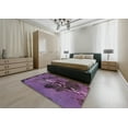 thumbnail image 5 of Ahgly Company Machine Washable Indoor Rectangle Abstract Rich Lilac Purple Area Rugs, 2' x 3', 5 of 7
