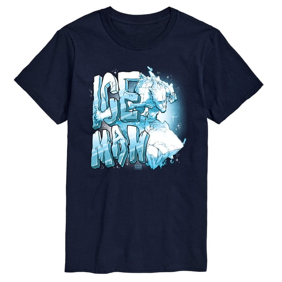 X-Men - Iceman Name - Men's Short Sleeve Graphic T-Shirt