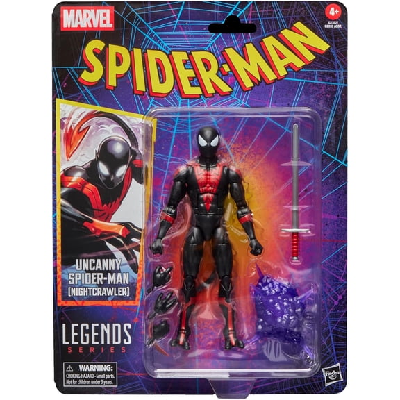 Marvel Legends Retro Series Uncanny Spider-Man Action Figure (Nightcrawler)