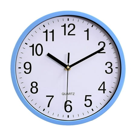 10 Inch Plastic Wall Clock Living Room Quartz Silent