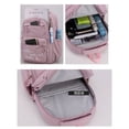 thumbnail image 4 of Pink Lightweight Water-Resistant Backpack For Women Girls Kids With Laptop Compartment, 4 of 7