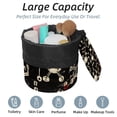 thumbnail image 2 of PhooArto Drawstring Cosmetic Bag, Barrel Shaped Portable Travel Makeup Bags, Cute Chemistry Equation Pattern Large Capacity Waterproof Multifunctional Bucket Toiletry Bag, 2 of 6