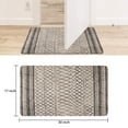 thumbnail image 2 of Absorbent Door Rug Boho Small Rug Non Slip Entryway Throw Area Rug Modern Geometric Doormat Farmhouse Area Rug for Living Room Bedroom Kitchen, 30x17Black/White, 2 of 6